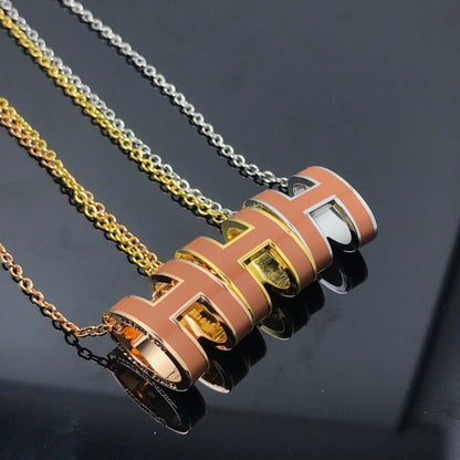 [⭐moonlume]H NECKLACE BROWN