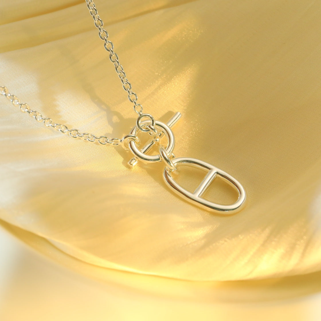 [⭐moonlume]HM CHAINE D'ANCRE PENDANT NECKLACE STERLING SILVER