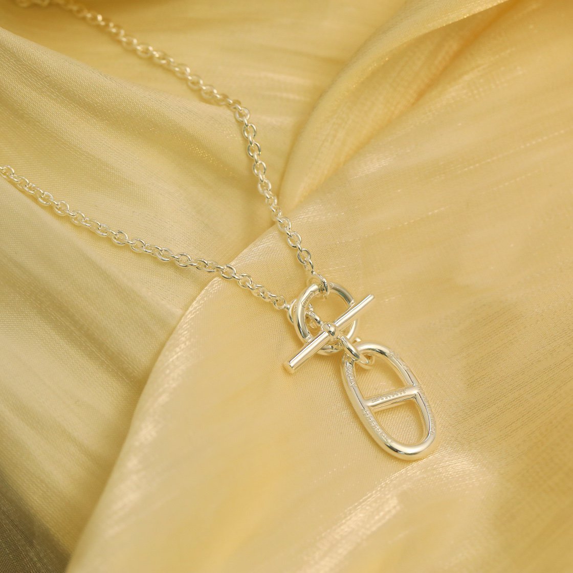 [⭐moonlume]HM CHAINE D'ANCRE PENDANT NECKLACE STERLING SILVER