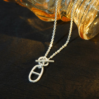 [⭐moonlume]HM CHAINE D'ANCRE PENDANT NECKLACE STERLING SILVER