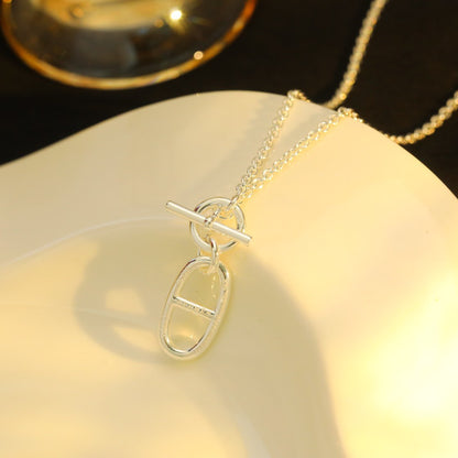 [⭐moonlume]HM CHAINE D'ANCRE PENDANT NECKLACE STERLING SILVER