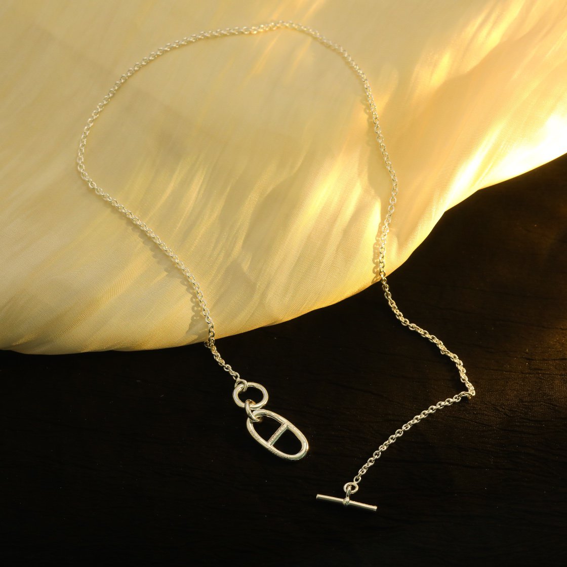 [⭐moonlume]HM CHAINE D'ANCRE PENDANT NECKLACE STERLING SILVER