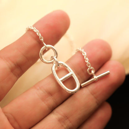 [⭐moonlume]HM CHAINE D'ANCRE PENDANT NECKLACE STERLING SILVER
