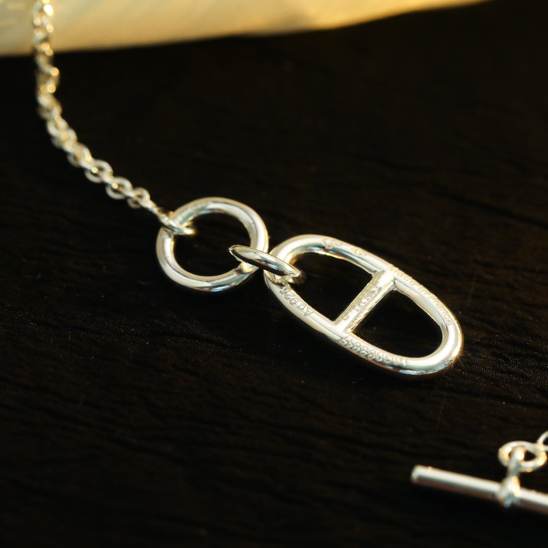 [⭐moonlume]HM CHAINE D'ANCRE PENDANT NECKLACE STERLING SILVER