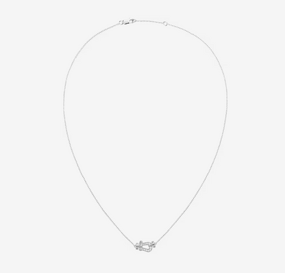 [⭐moonlume]FORCE 10 DIAMOND SILVER NECKLACE MINI MODEL