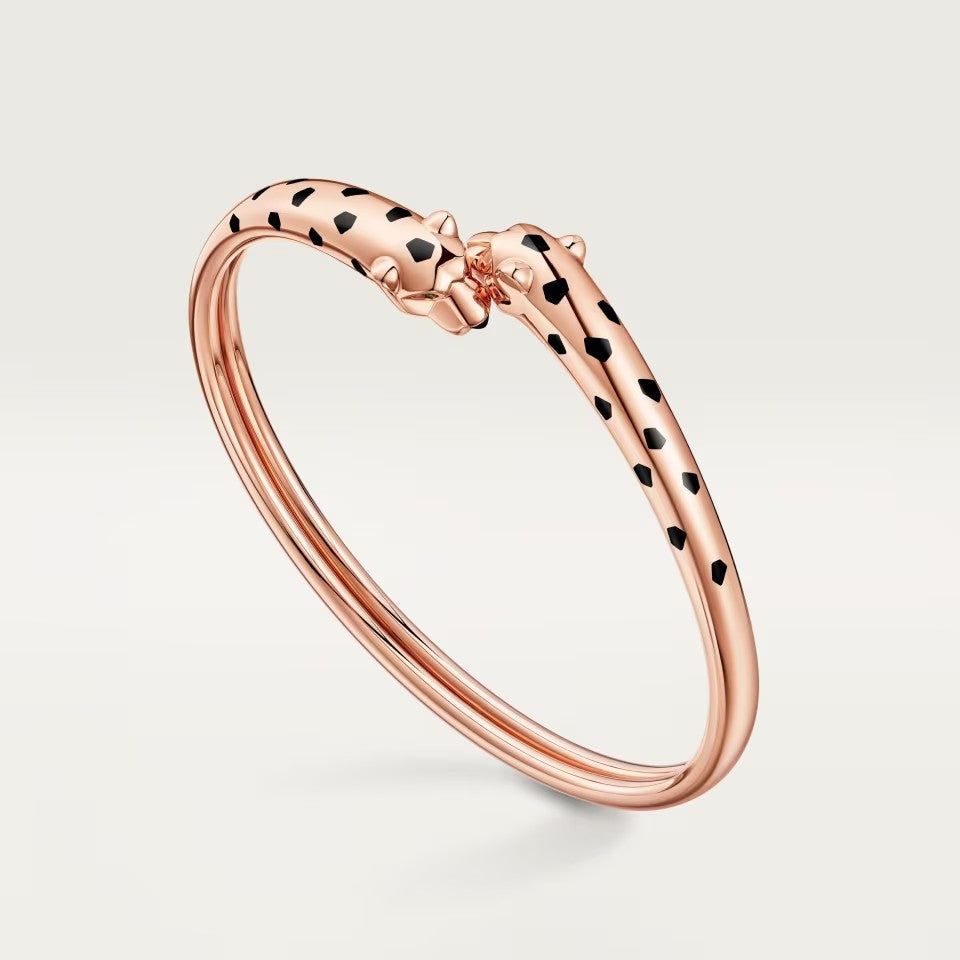 [⭐moonlume]PANTHERE DOUBLE HEADED OPEN BRACELET