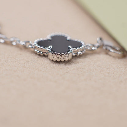 [⭐moonlume] CLOVER 5 MOTIF ONYXS BRACELET COLLECTION