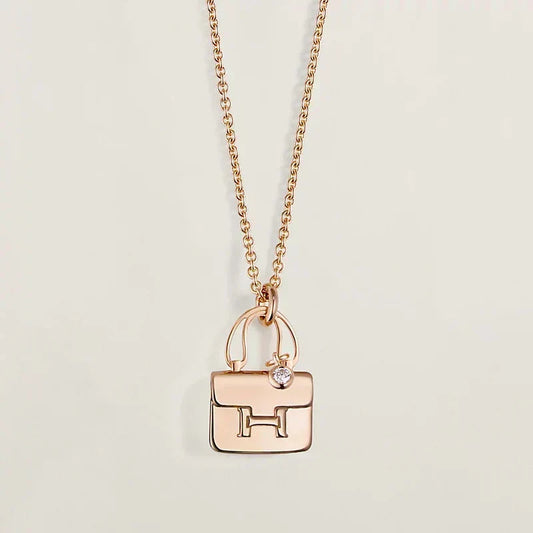 [⭐moonlume]AMULETTE PEDANT ROSE GOLD NECKLACE