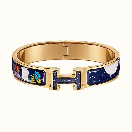 [⭐moonlume]H STAR AND MOON BRACELET 12MM