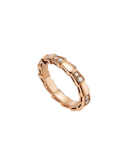 [⭐moonlume]SERPENTI RING PINK GOLD  3MM
