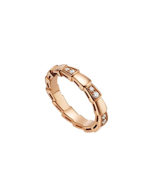 [⭐moonlume]SERPENTI RING PINK GOLD  3MM