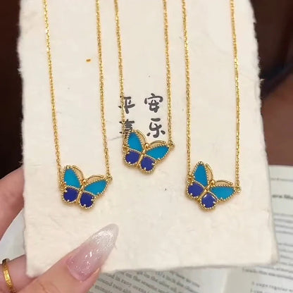 [⭐moonlume]  2026 NEW LUCKY BUTTERFLY 1 MOTIFS NECKLACE