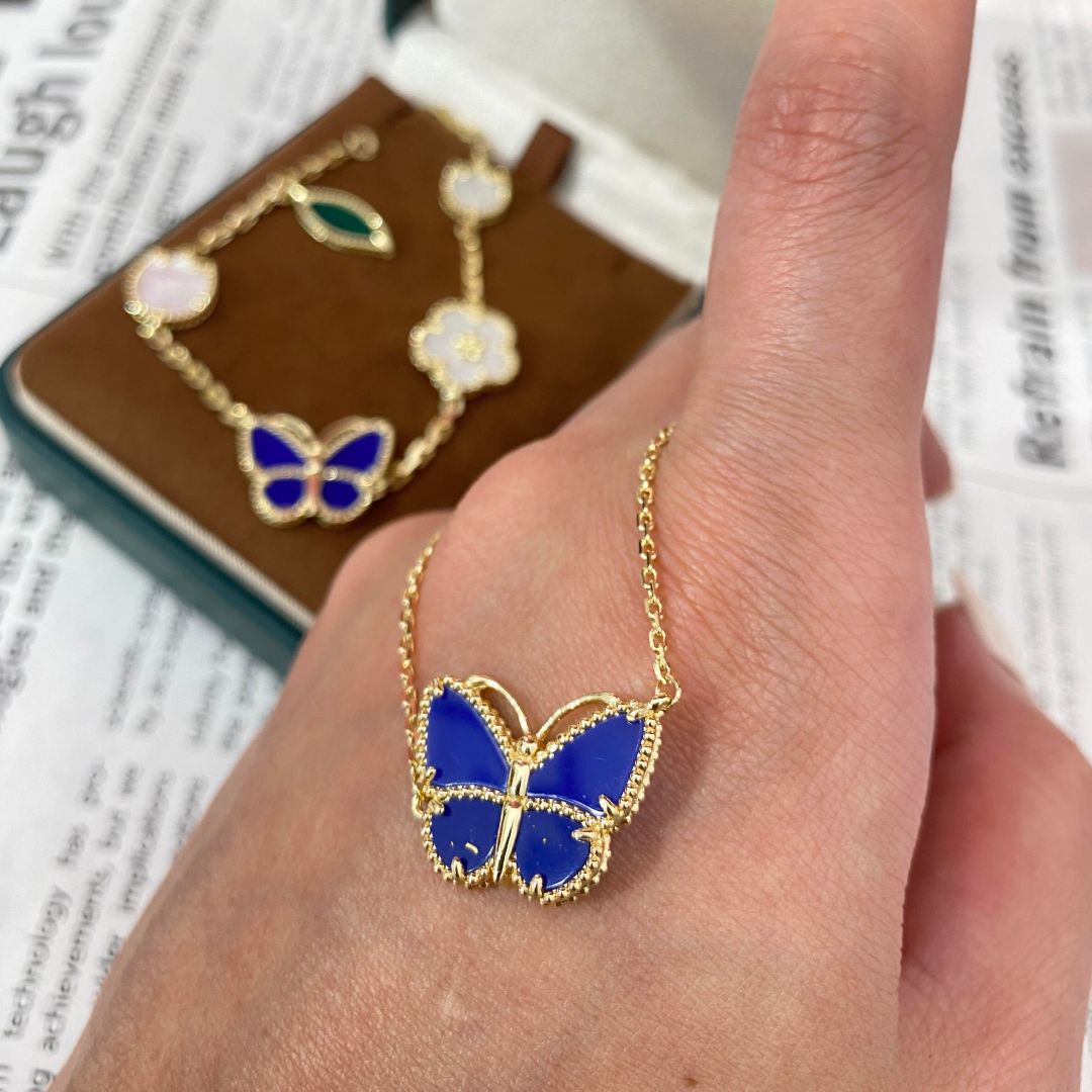 [⭐moonlume]  2026 NEW LUCKY BUTTERFLY 1 MOTIFS NECKLACE
