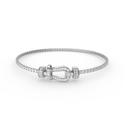 [⭐moonlume]FORCE  HORSESHOE  DIAMOND TENNIS BRACELET