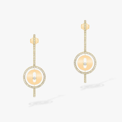 [⭐moonlume]Demo MOVE ARROW PINK GOLD DIAMOND EARRINGS