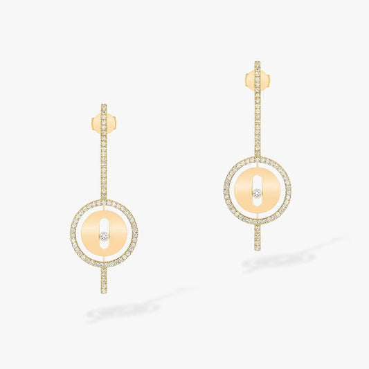 [⭐moonlume]Demo MOVE ARROW PINK GOLD DIAMOND EARRINGS