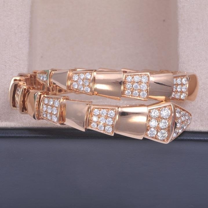 [⭐moonlume]SERPENTI BRACELET PINK GOLD DIAMOND