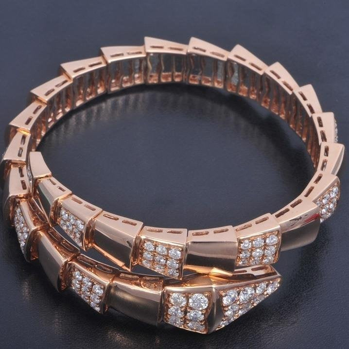 [⭐moonlume]SERPENTI BRACELET PINK GOLD DIAMOND