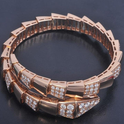 [⭐moonlume]SERPENTI BRACELET PINK GOLD DIAMOND