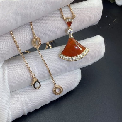 [⭐moonlume]DREAM NECKLACE CARNELIAN DIAMOND