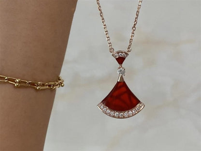 [⭐moonlume]DREAM NECKLACE CARNELIAN DIAMOND