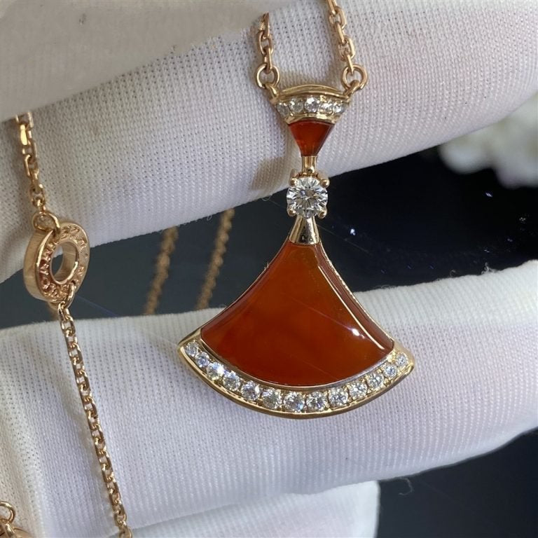 [⭐moonlume]DREAM NECKLACE CARNELIAN DIAMOND