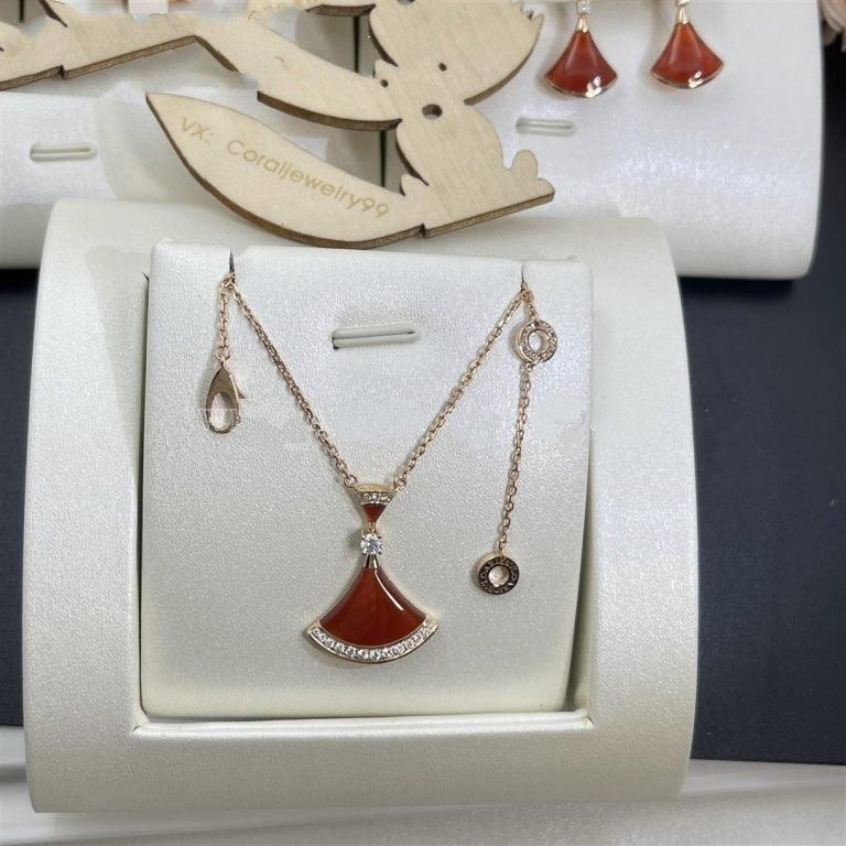 [⭐moonlume]DREAM NECKLACE CARNELIAN DIAMOND