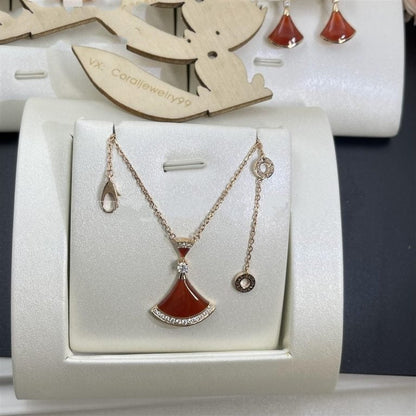 [⭐moonlume]DREAM NECKLACE CARNELIAN DIAMOND
