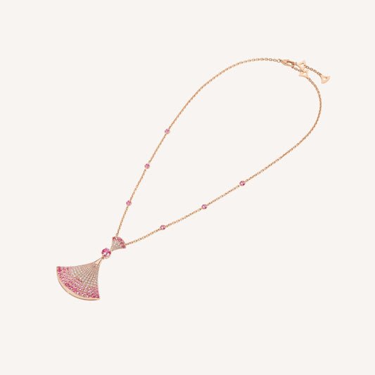 [⭐moonlume]DREAM NECKLACK DIAMOND PINK GOLD