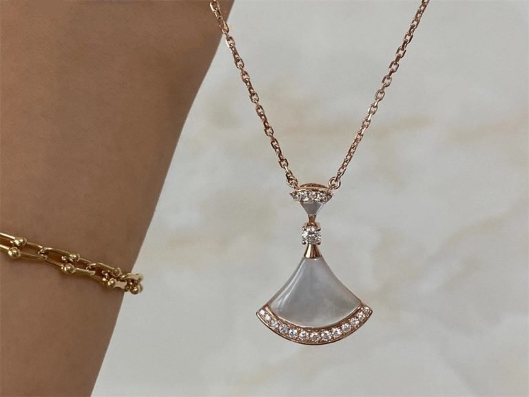 [⭐moonlume]DREAM NECKLACE MOP PINK GOLD DIAMOND