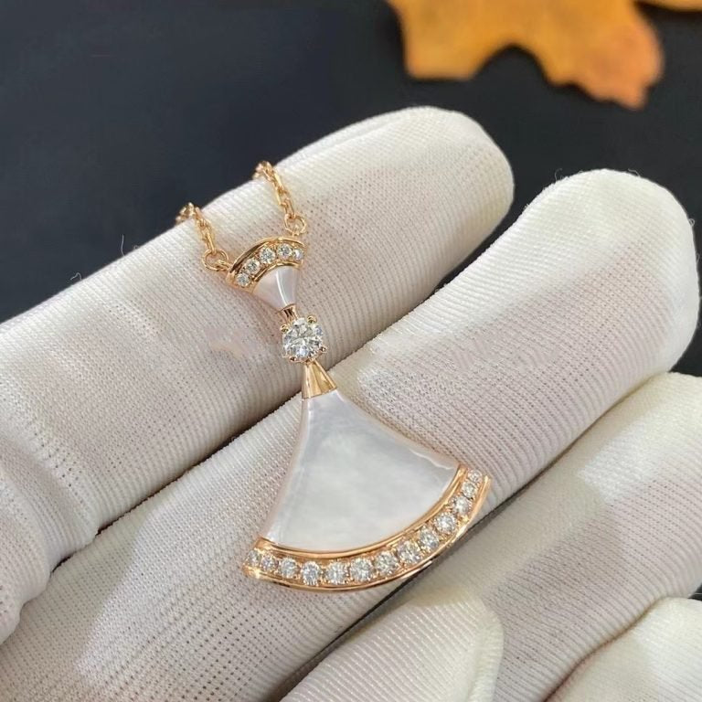 [⭐moonlume]DREAM NECKLACE MOP PINK GOLD DIAMOND