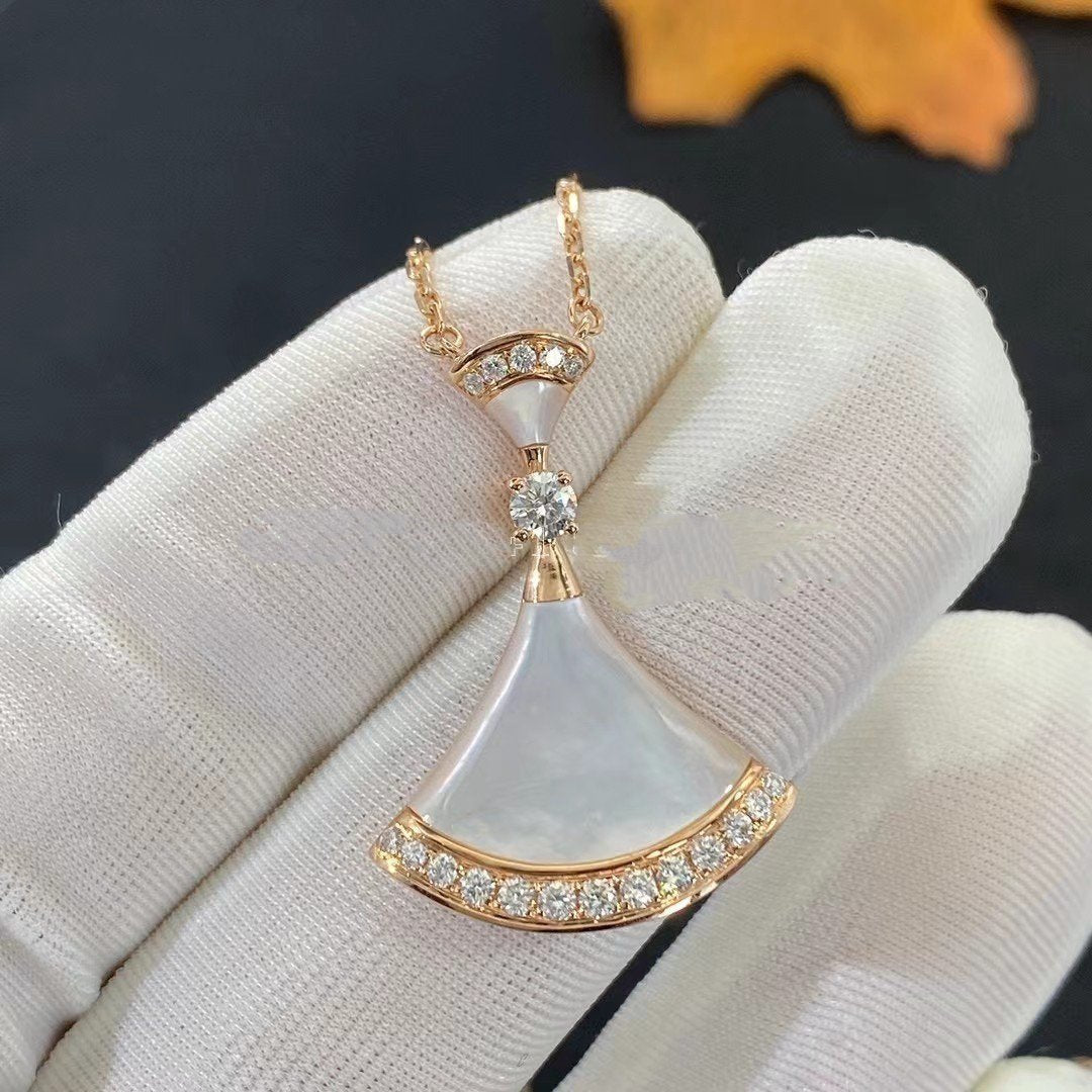 [⭐moonlume]DREAM NECKLACE MOP PINK GOLD DIAMOND