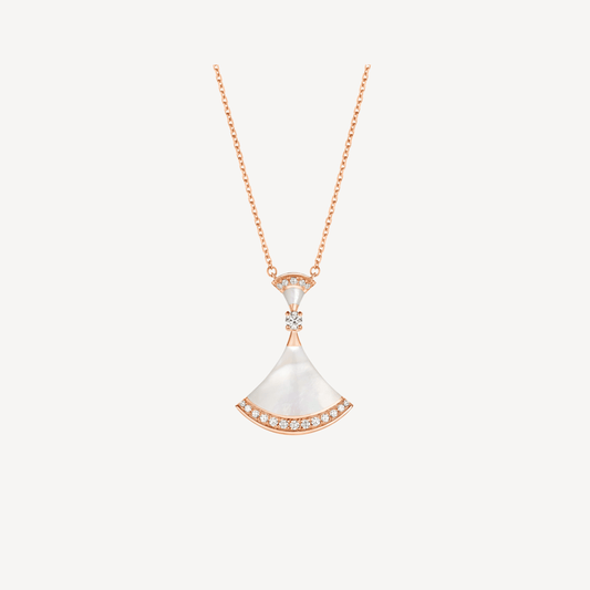 [⭐moonlume]DREAM NECKLACE MOP PINK GOLD DIAMOND