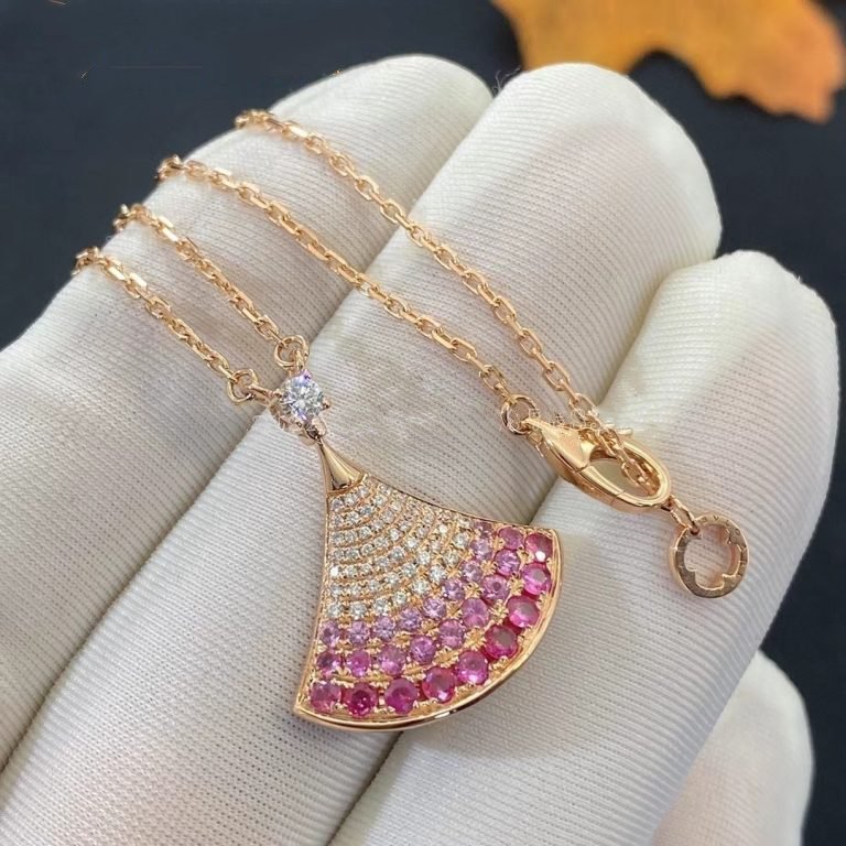 [⭐moonlume]DREAM NECKLACE PINK GOLD PINK DIAMOND