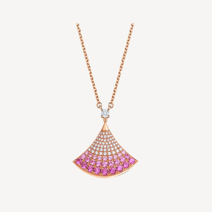 [⭐moonlume]DREAM NECKLACE PINK GOLD PINK DIAMOND