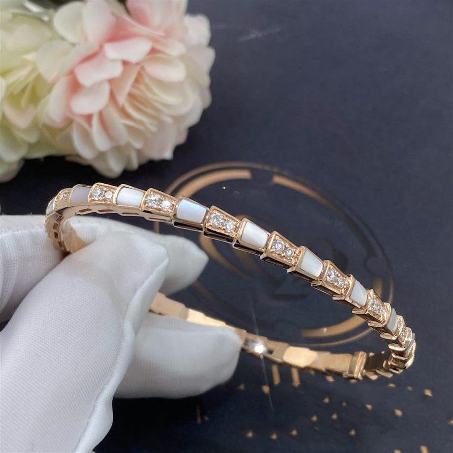 [⭐moonlume]SERPENTI BRACELET PINK GOLD MOP DIAMOND