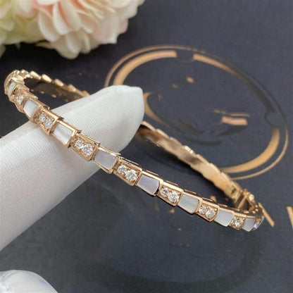 [⭐moonlume]SERPENTI BRACELET PINK GOLD MOP DIAMOND