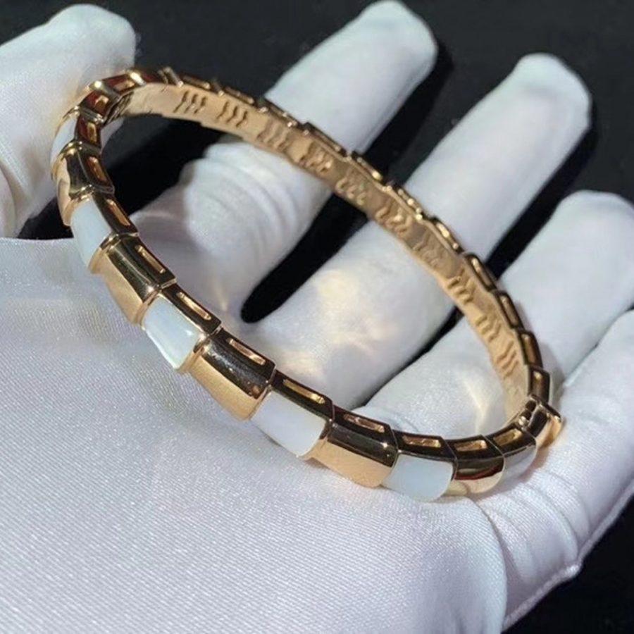 [⭐moonlume]SERPENTI BRACELET PINK GOLD MOP