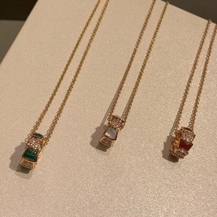 [⭐moonlume]SERPENTI PEDANT DIAMOND NECKLACE