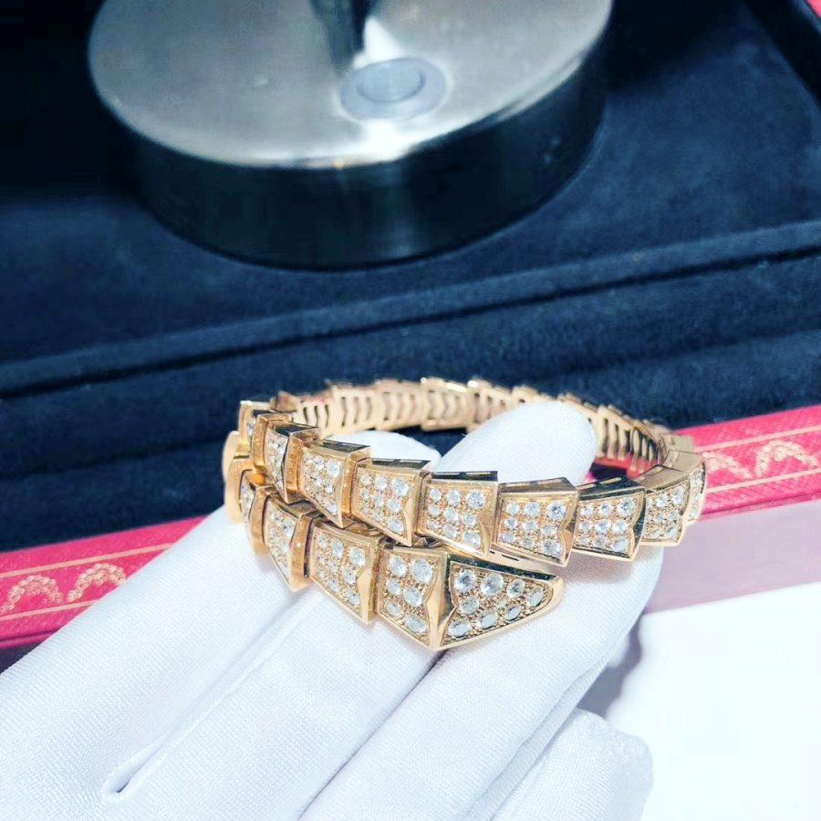 [⭐moonlume]SERPENTI BRACELET 8MM PINK GOLD DIAMOND