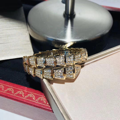 [⭐moonlume]SERPENTI BRACELET 8MM GOLD DIAMOND