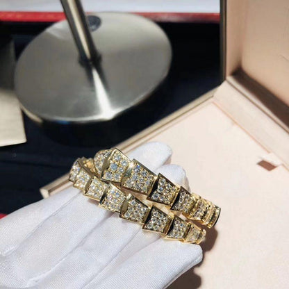 [⭐moonlume]SERPENTI BRACELET 8MM GOLD DIAMOND