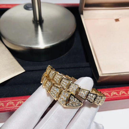 [⭐moonlume]SERPENTI BRACELET 8MM GOLD DIAMOND