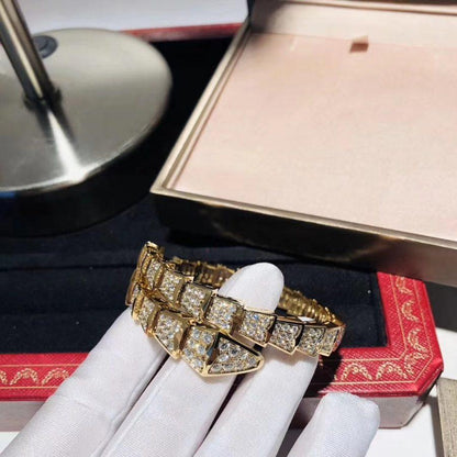 [⭐moonlume]SERPENTI BRACELET 8MM GOLD DIAMOND