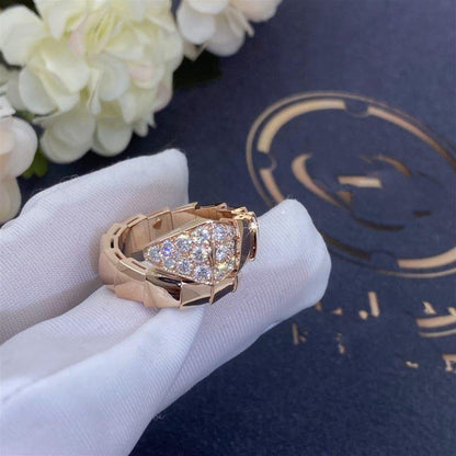[⭐moonlume]SERPENTI RING PINK GOLD DIAMOND