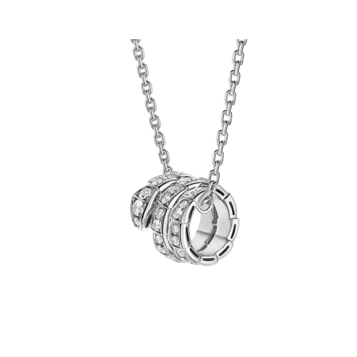 [⭐moonlume]SERPENTI  NECKLACE DOUBLE RING DIAMOND