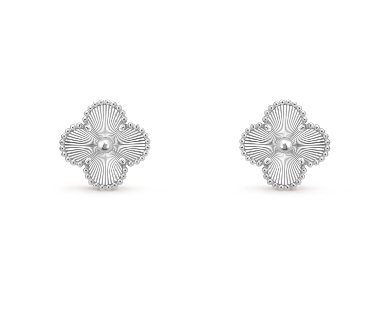[⭐moonlume]CLOVER MEDIUM 1 MOTIFS LASER EARRINGS