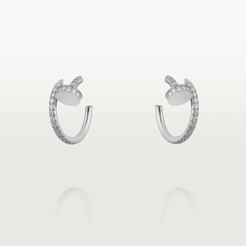 [⭐moonlume]JUSTE EARRINGS 12.75MM SILVER DIAMOND