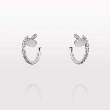 [⭐moonlume]JUSTE EARRINGS 12.75MM SILVER DIAMOND