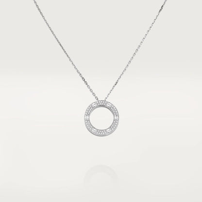 [⭐moonlume]LOVE NECKLACE ADJUSTABLE SILVER
